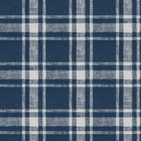 York Antoine Dark Blue Flannel Wallpaper