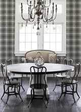 York Antoine Charcoal Flannel Wallpaper