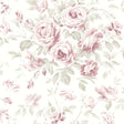 York Manon Pink Rose Stitch Wallpaper