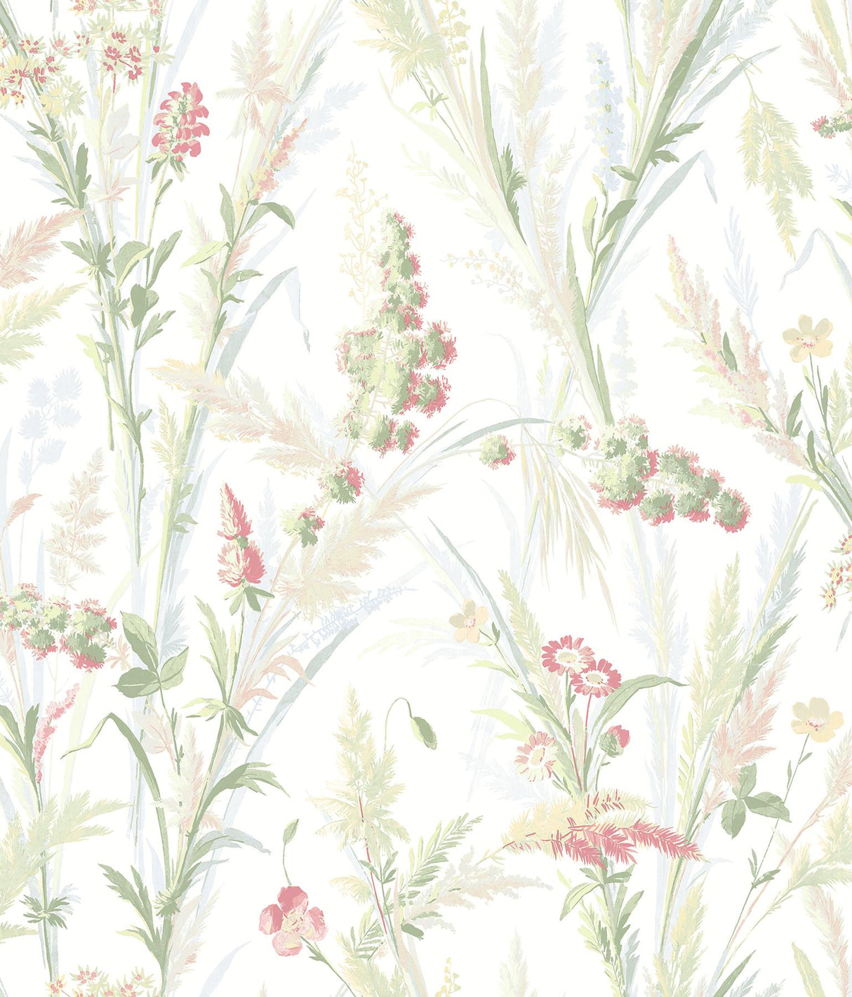 York Hillaire Green Meadow Wallpaper