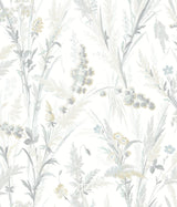 York Hillaire Light Blue Meadow Wallpaper