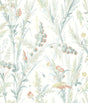 York Hillaire Teal Meadow Wallpaper