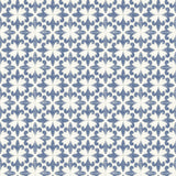York Remy Blue Fleur Tile Wallpaper