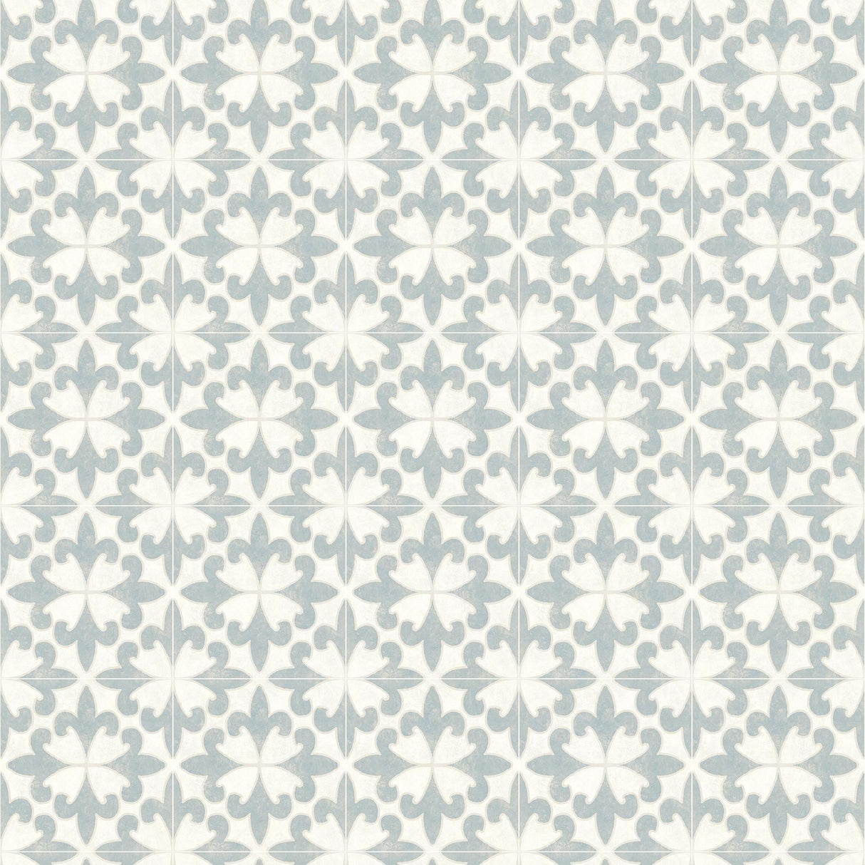 York Remy Teal Fleur Tile Wallpaper