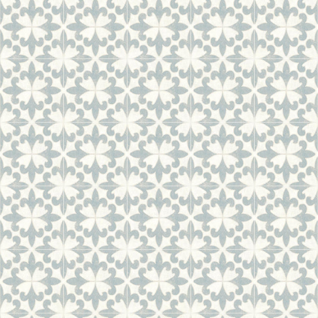 York Remy Teal Fleur Tile Wallpaper