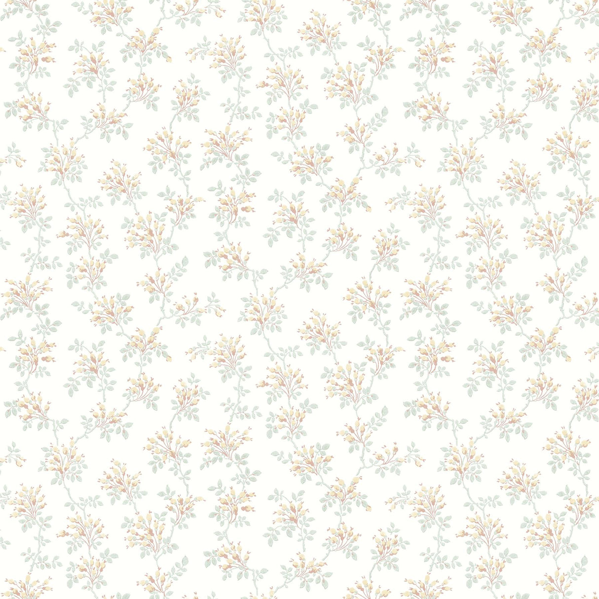 York Sofiane Yellow Botanical Trail Wallpaper
