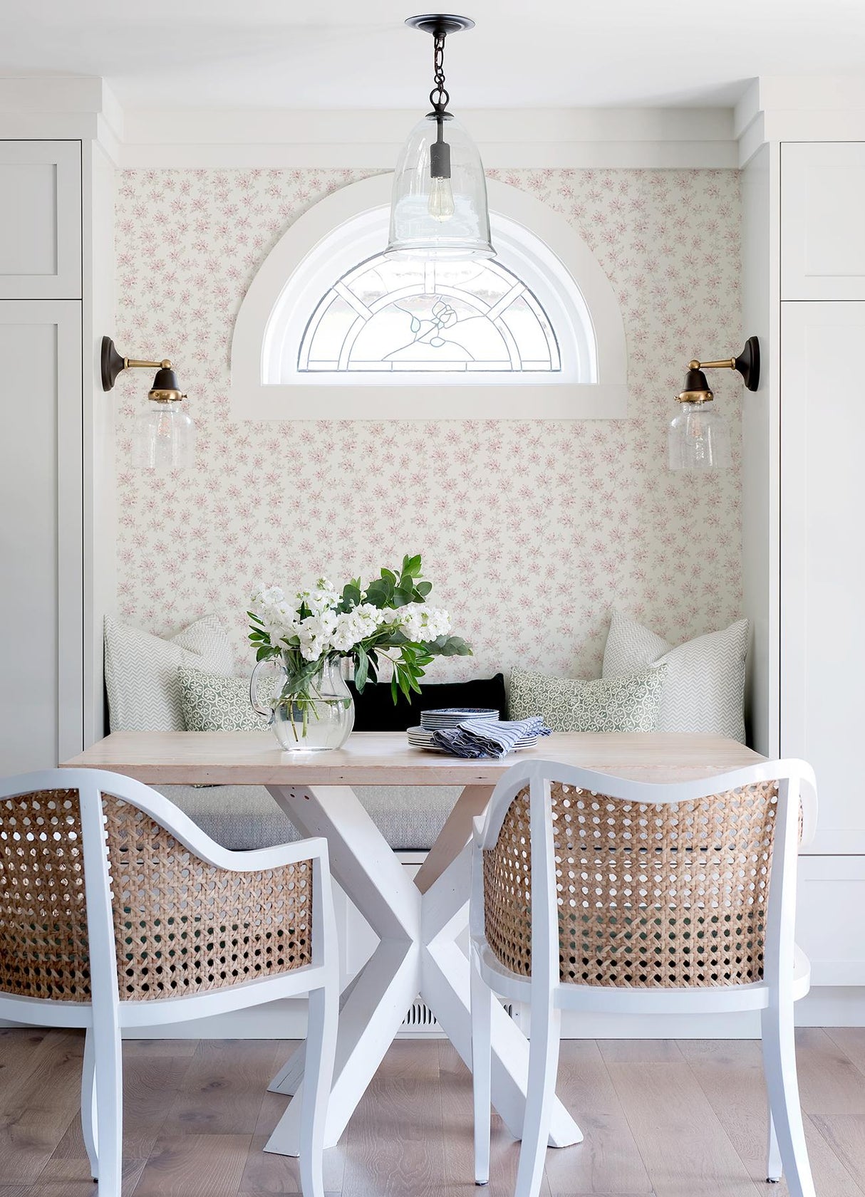 York Sofiane Pink Botanical Trail Wallpaper