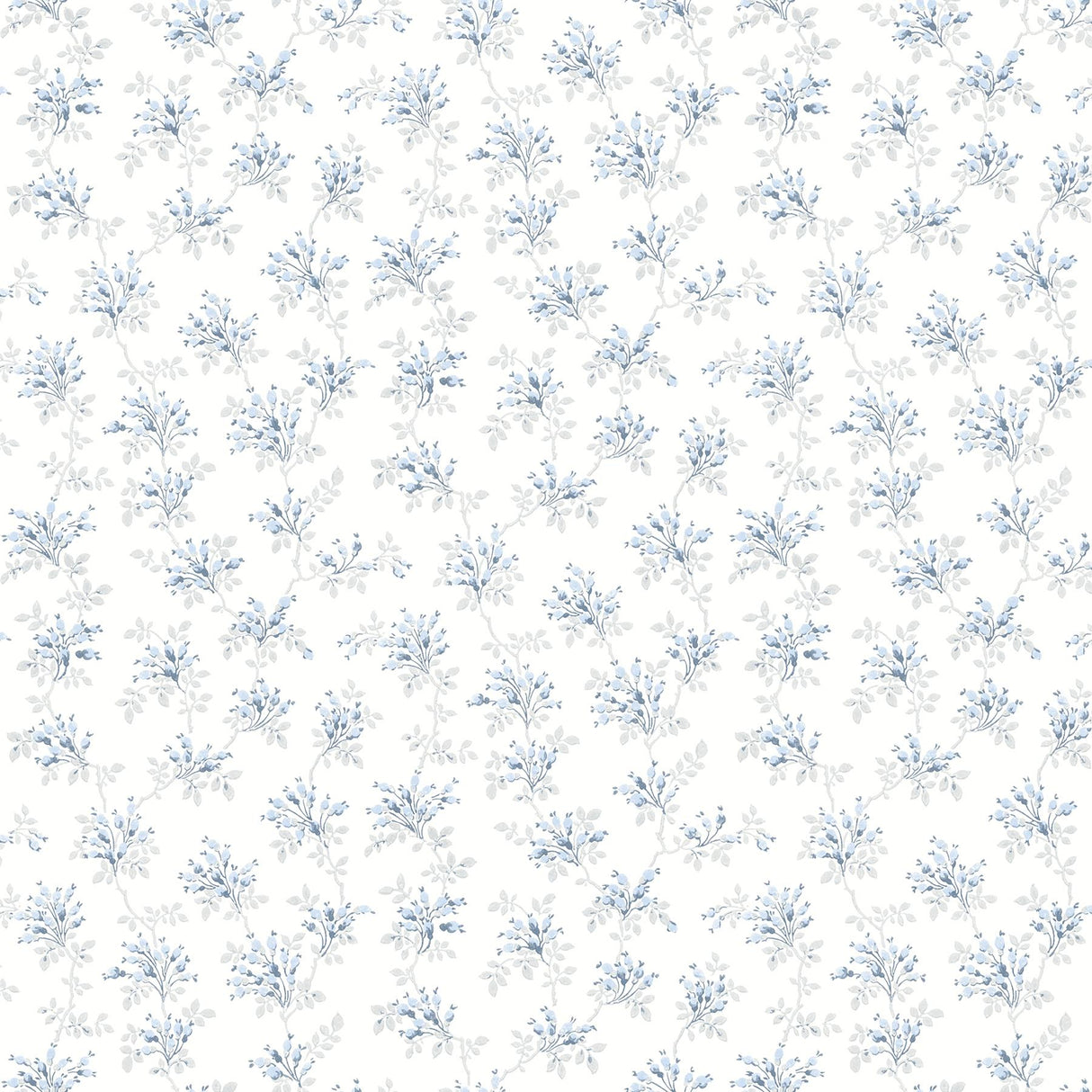 York Sofiane Blue Botanical Trail Wallpaper