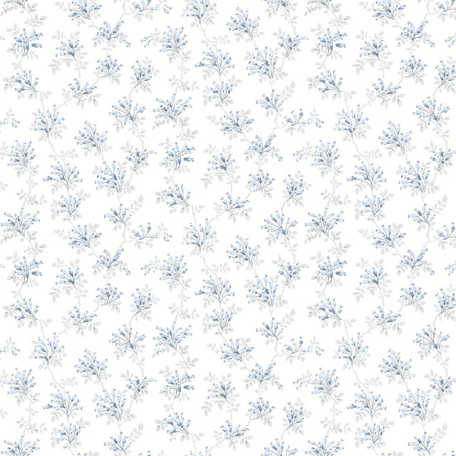 York Sofiane Blue Botanical Trail Wallpaper