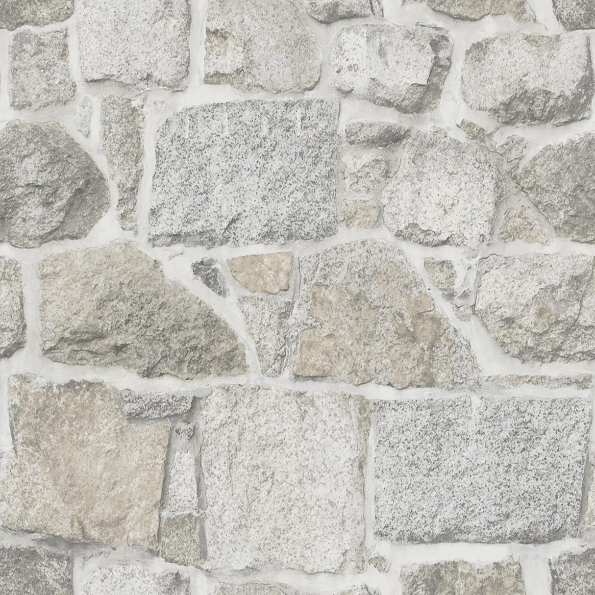 York Axelle Light Grey Stone Wallpaper