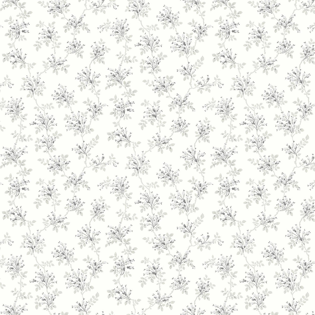 York Sofiane Grey Botanical Trail Wallpaper