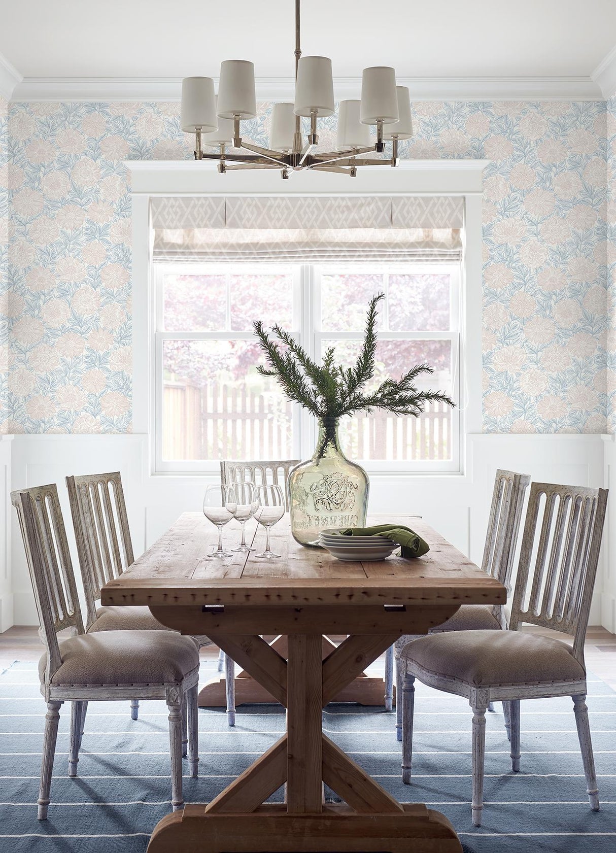 York Faustin Blush Floral Wallpaper