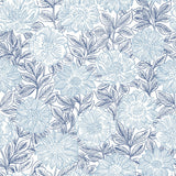 York Faustin Navy Floral Wallpaper