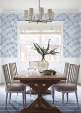 York Faustin Navy Floral Wallpaper