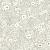 York Agathon Taupe Floral Wallpaper
