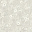 York Agathon Taupe Floral Wallpaper