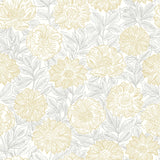 York Faustin Yellow Floral Wallpaper