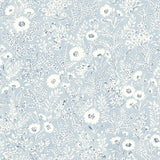 York Agathon Light Blue Floral Wallpaper