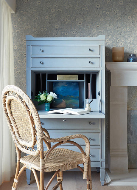 York Agathon Light Blue Floral Wallpaper