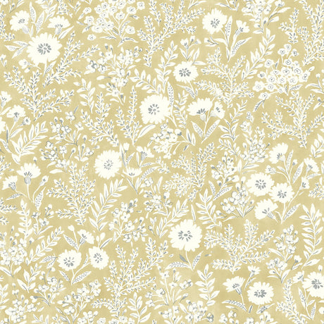 York Agathon Wheat Floral Wallpaper