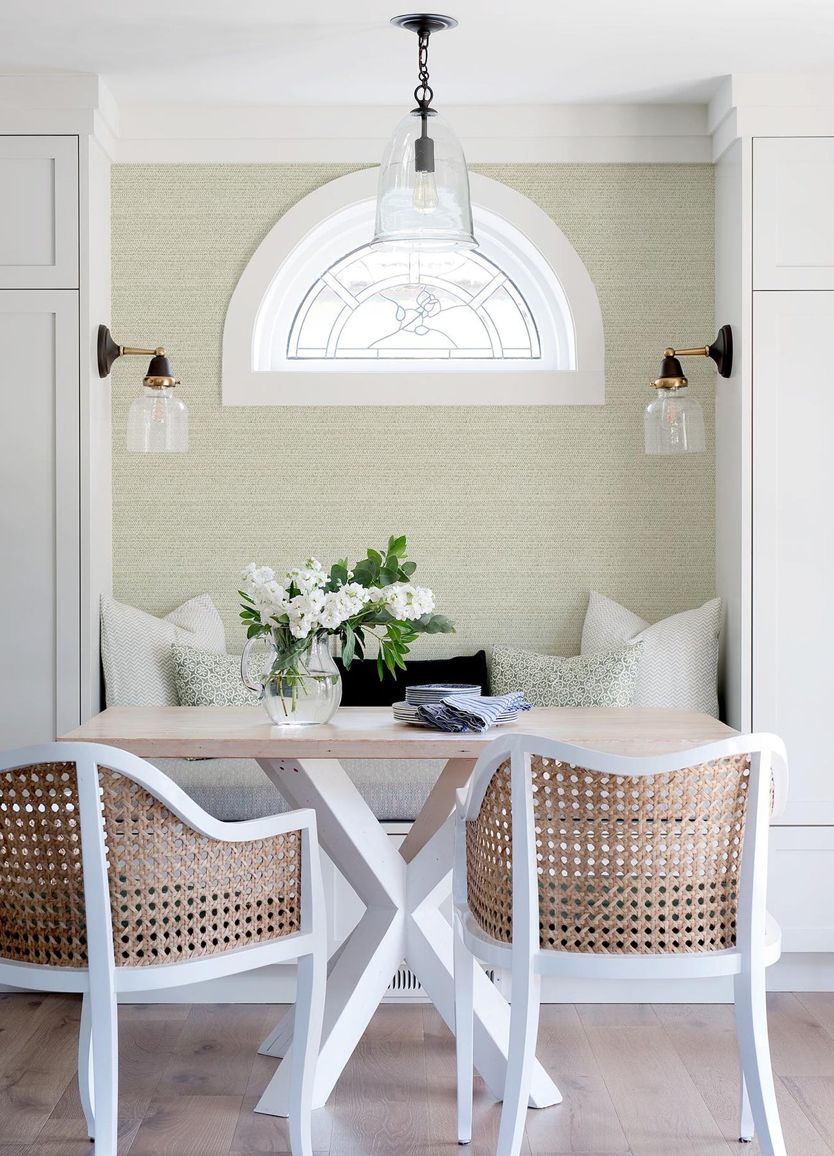 York Balantine Sage Weave Wallpaper