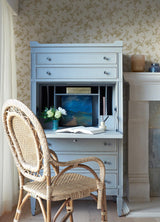 York Nightingale Wheat Floral Trail Wallpaper
