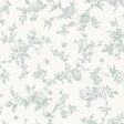 York Nightingale Seafoam Floral Trail Wallpaper