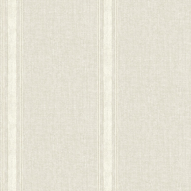York Linette Beige Fabric Stripe Wallpaper