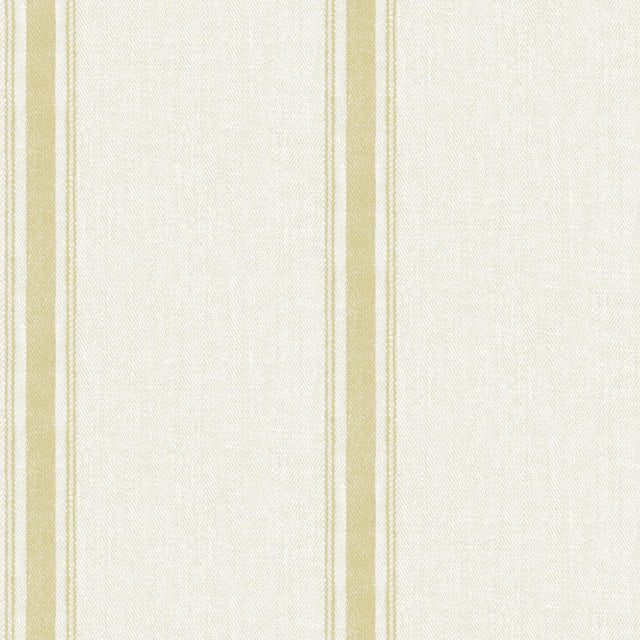 York Linette Wheat Fabric Stripe Wallpaper