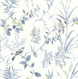 York Imperial Garden Blueberry Botanical Wallpaper