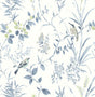 York Imperial Garden Blueberry Botanical Wallpaper