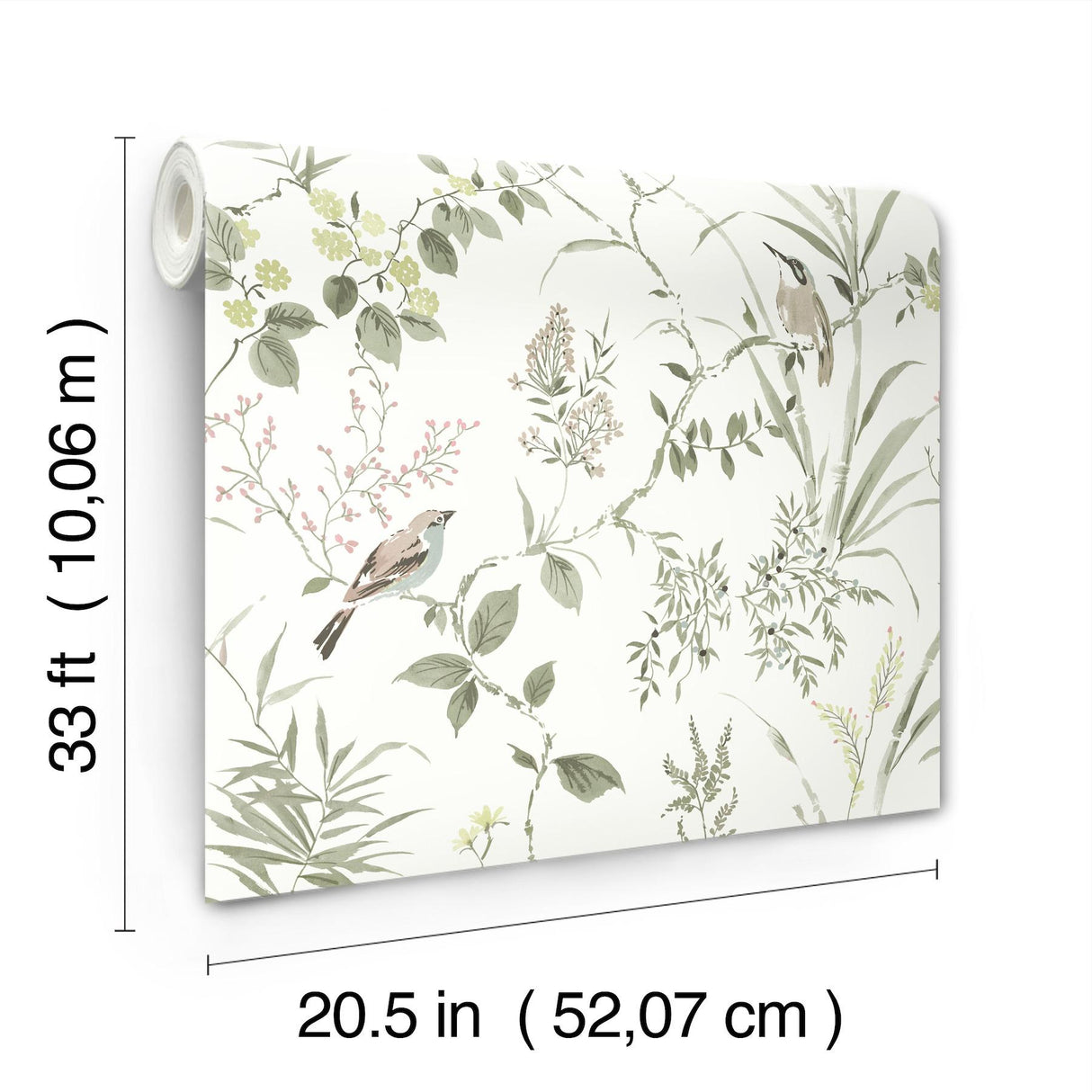 York Imperial Garden Moss Botanical Wallpaper
