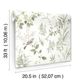York Imperial Garden Moss Botanical Wallpaper
