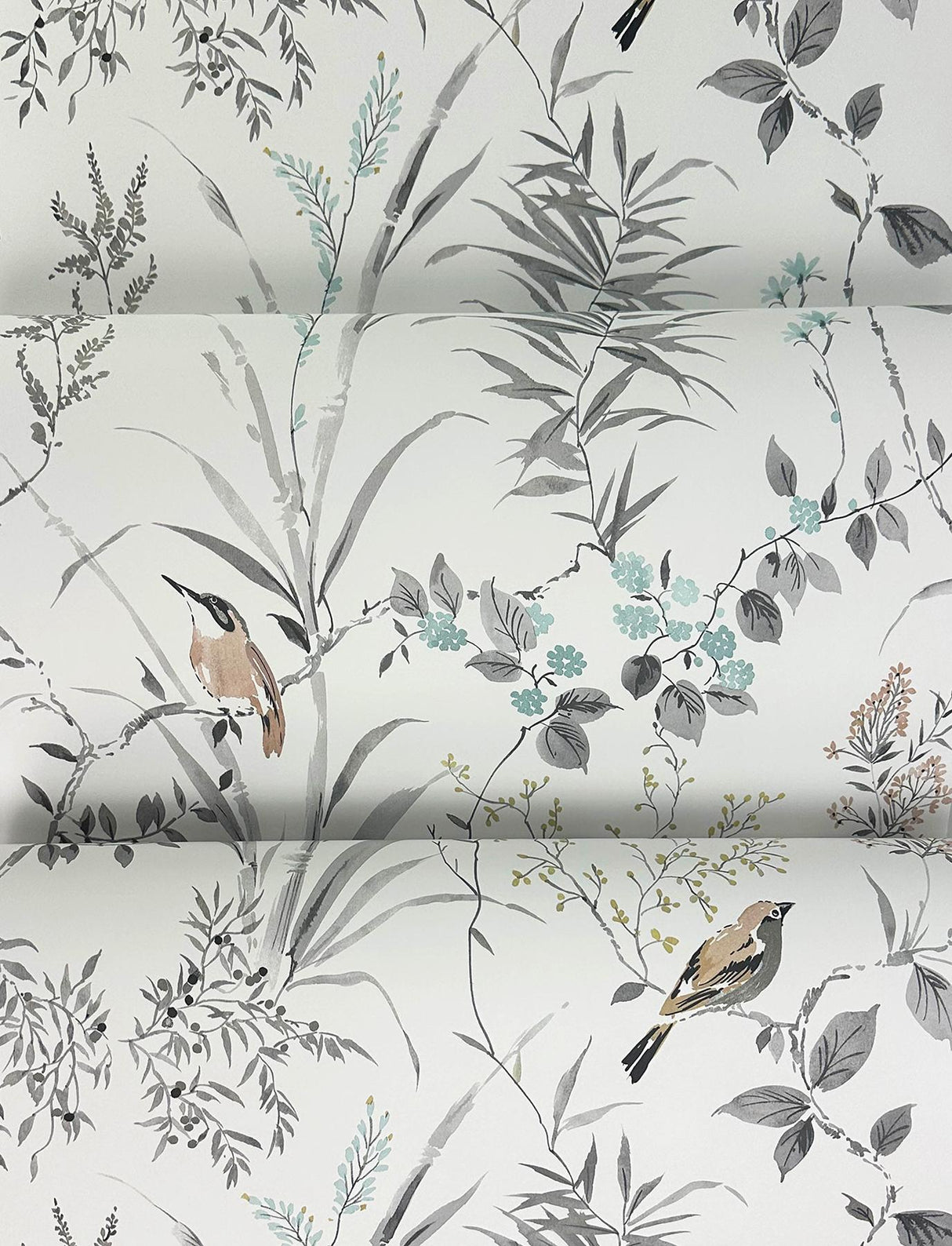 York Imperial Garden Neutral Botanical Wallpaper