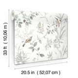 York Imperial Garden Neutral Botanical Wallpaper