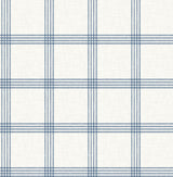 York Twain Denim Plaid Wallpaper