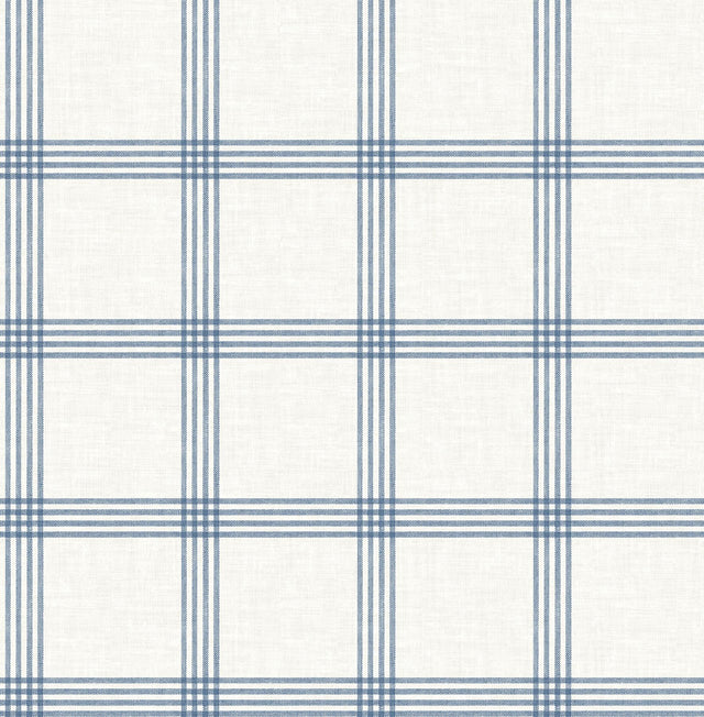 York Twain Denim Plaid Wallpaper