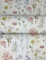 York Bergamot Multicolor Wildflower Wallpaper