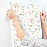 York Bergamot Multicolor Wildflower Wallpaper