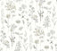 York Bergamot Light Grey Wildflower Wallpaper