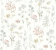 York Bergamot Pastel Wildflower Wallpaper