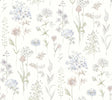 York Bergamot Lavender Wildflower Wallpaper