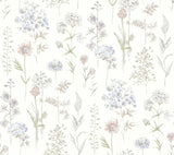 York Bergamot Lavender Wildflower Wallpaper
