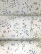 York Bergamot Lavender Wildflower Wallpaper