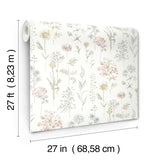 York Bergamot Lavender Wildflower Wallpaper
