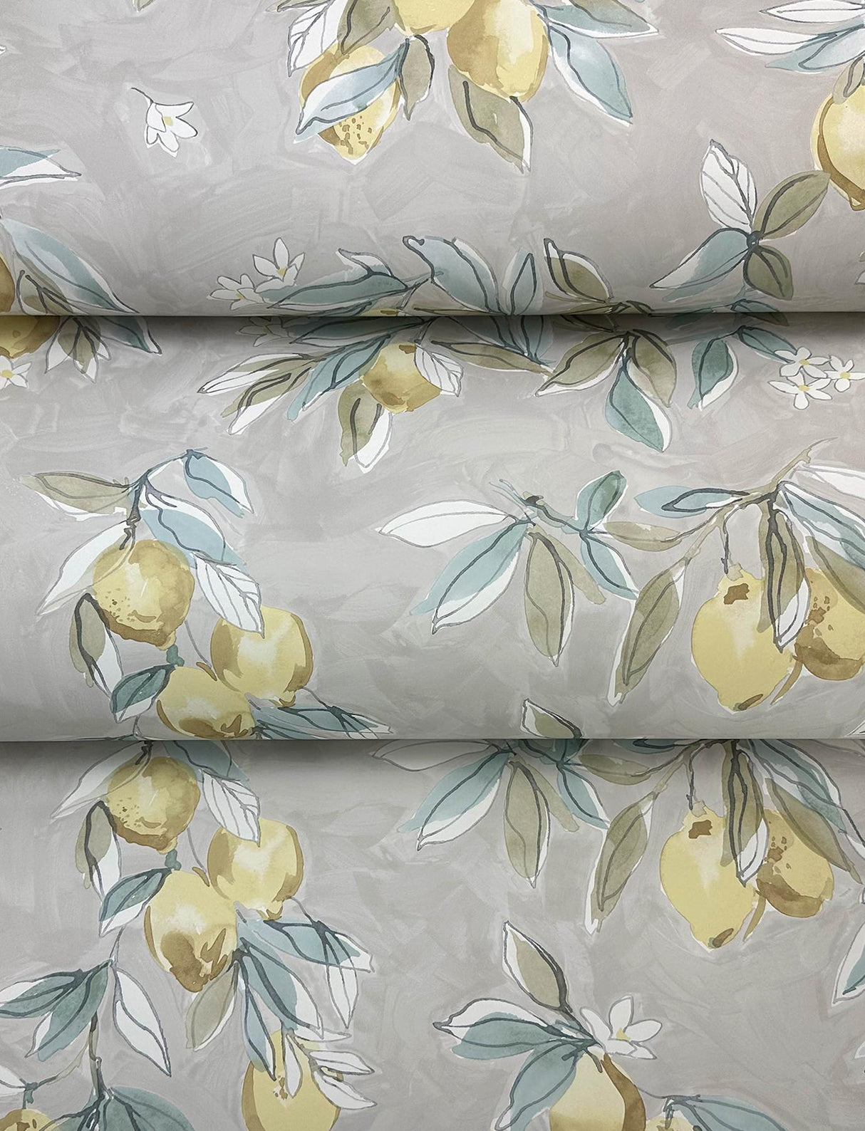 York Lemonade Charcoal Citrus Wallpaper