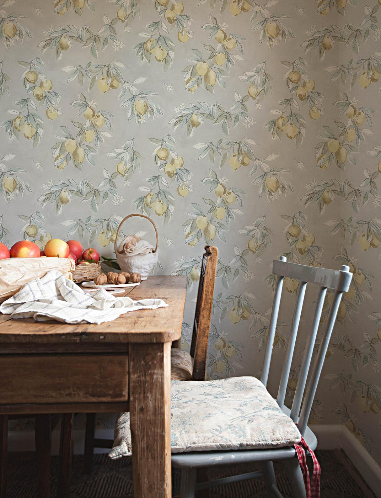 York Lemonade Charcoal Citrus Wallpaper