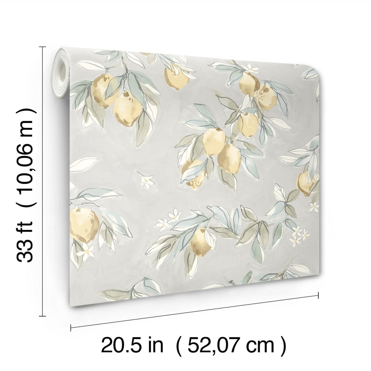 York Lemonade Charcoal Citrus Wallpaper