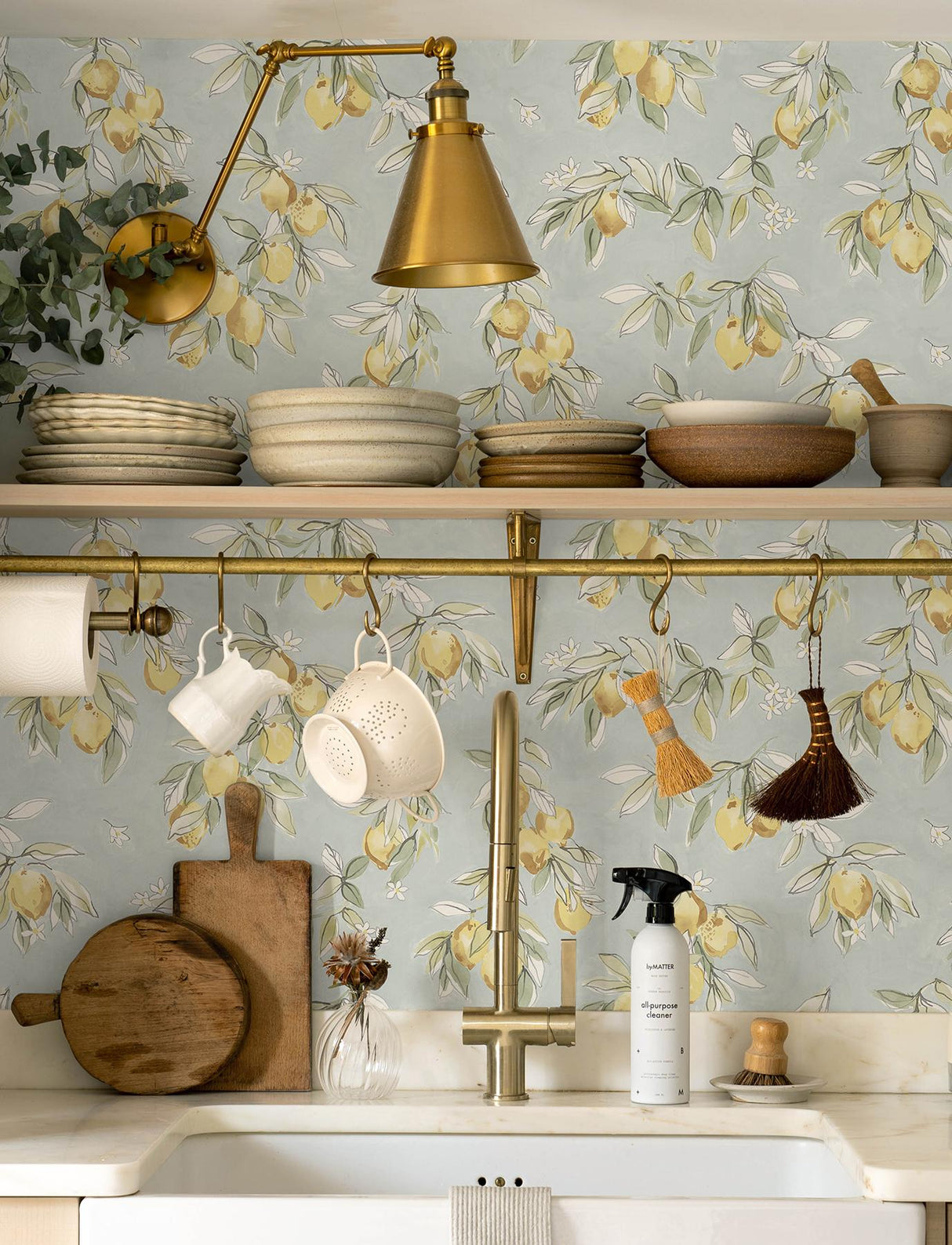 York Lemonade Aqua Citrus Wallpaper
