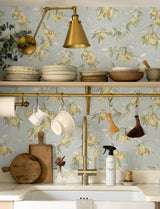 York Lemonade Aqua Citrus Wallpaper
